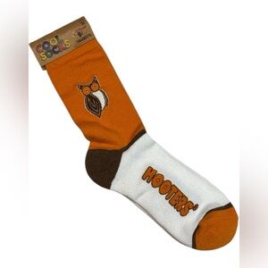 Hooters' Orange and White Socks